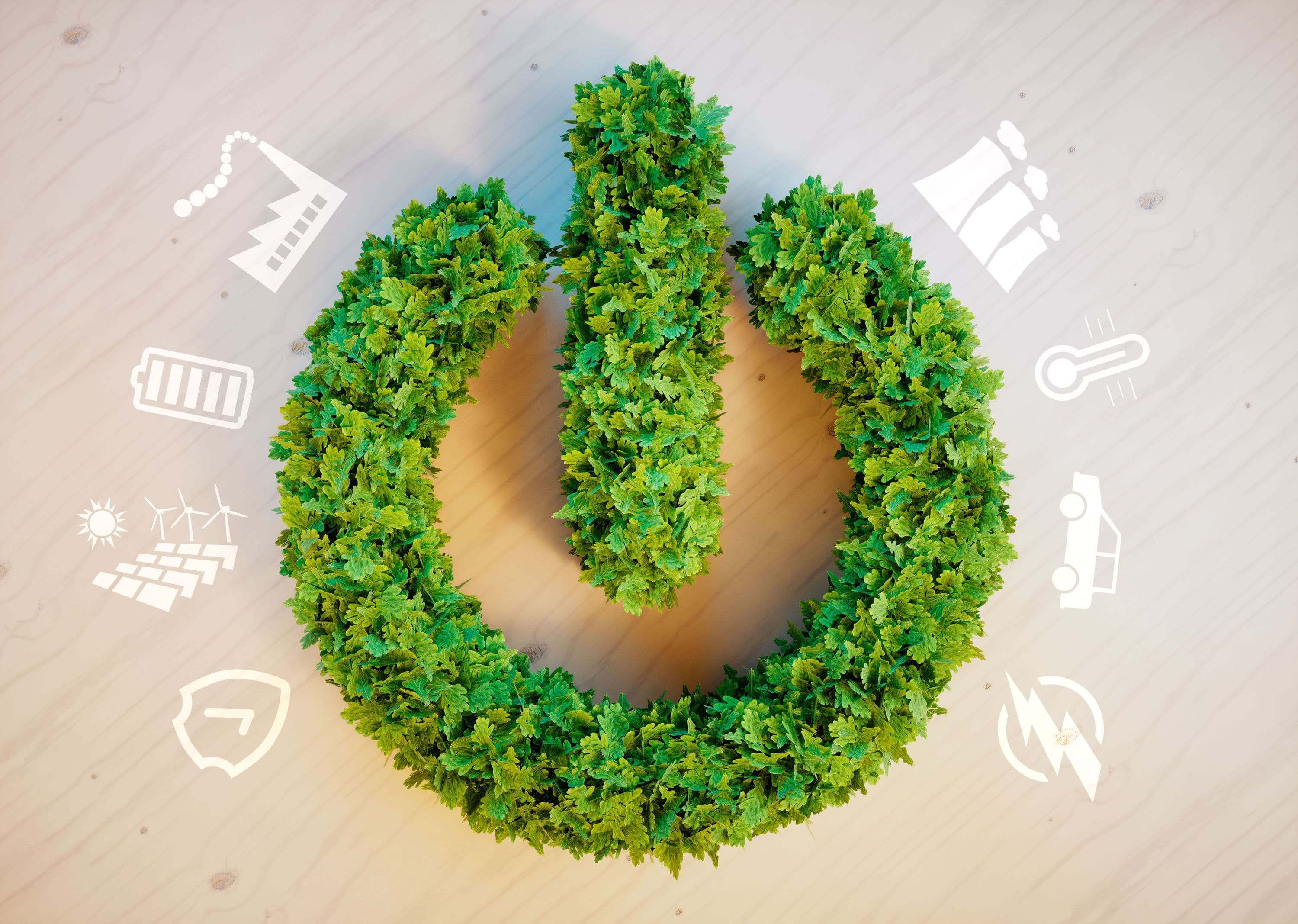 Clean green eco energy concept