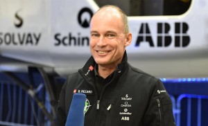 Solar Impulse co-pilot Bertrand Picard in Payerne, Switzerland, 9 April 2014