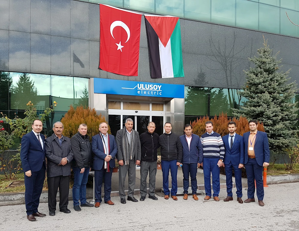 Ulusoy Elektrik ürünleri Filistin’i enerjilendirecek