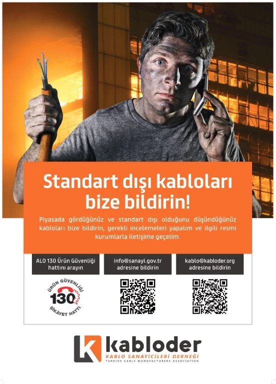 KABLODER “ÖNCE GÜVENLİK” SLOGANIYLA,  STANDART DIŞI KABLOLARA SAVAŞ AÇTI!